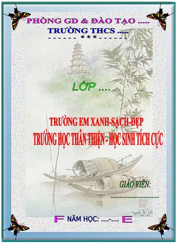 123 Mẫu bìa giáo án đẹp