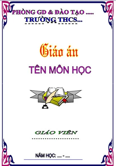 123 Mẫu bìa giáo án đẹp