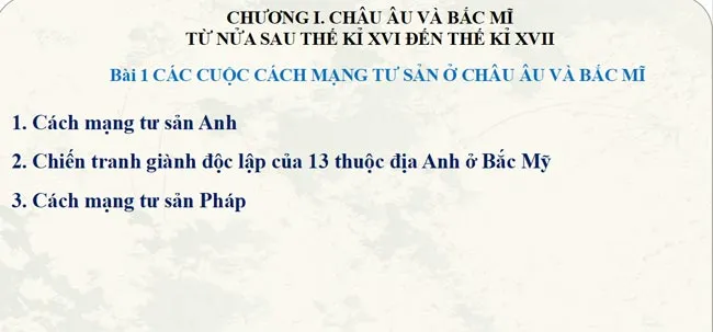 Bài giảng điện tử môn Lịch sử – Địa lí 8 sách Chân trời sáng tạo