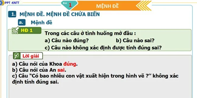 Bài giảng điện tử môn Toán 10 sách Kết nối tri thức với cuộc sống (Học kì 1)