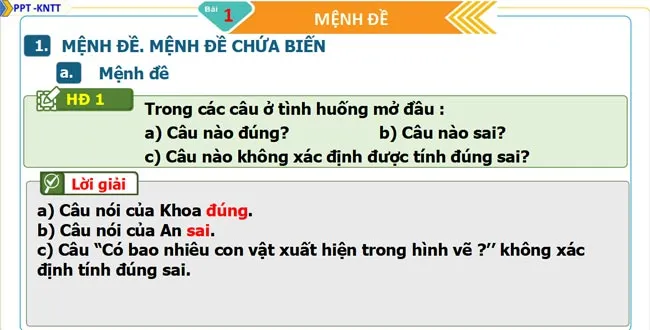 Bài giảng điện tử môn Toán 10 sách Kết nối tri thức với cuộc sống (Học kì 1)