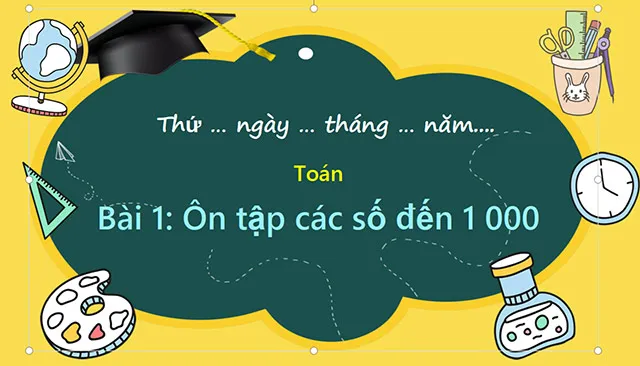 Bài giảng điện tử môn Toán 3 sách Kết nối tri thức với cuộc sống (Cả năm)