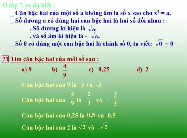 Bài giảng điện tử môn Toán 9 (Cả năm)