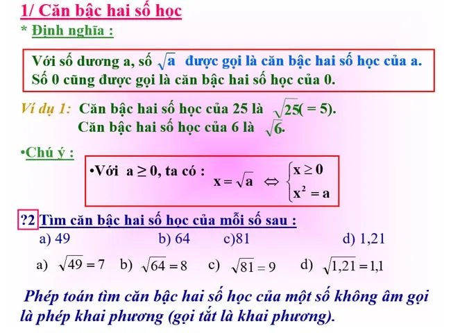 Bài giảng điện tử môn Toán 9 (Cả năm)