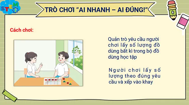 Bài giảng điện tử STEM lớp 1