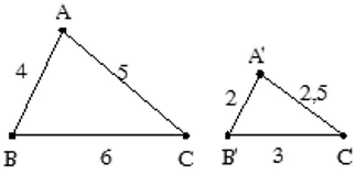 Bài tập các trường hợp đồng dạng của tam giác