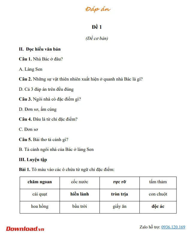 Bài tập cuối tuần lớp 2 môn Tiếng Việt Chân trời sáng tạo – Tuần 28 (Nâng cao)