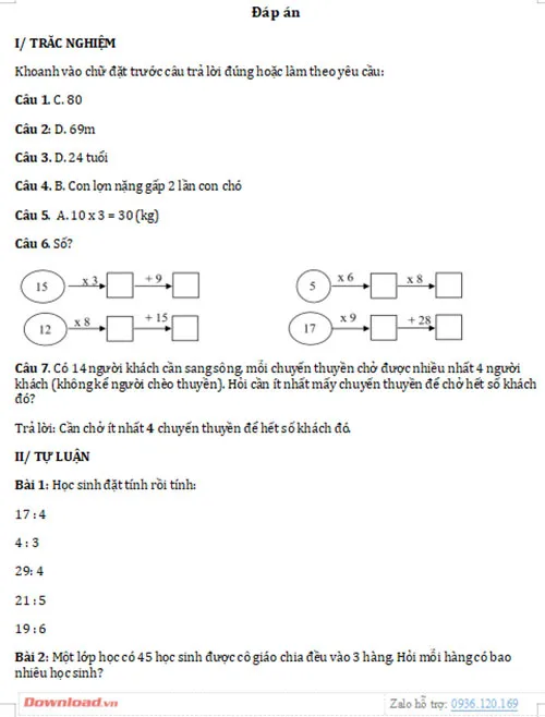 Bài tập cuối tuần lớp 3 môn Toán Kết nối tri thức với cuộc sống (Cả năm)