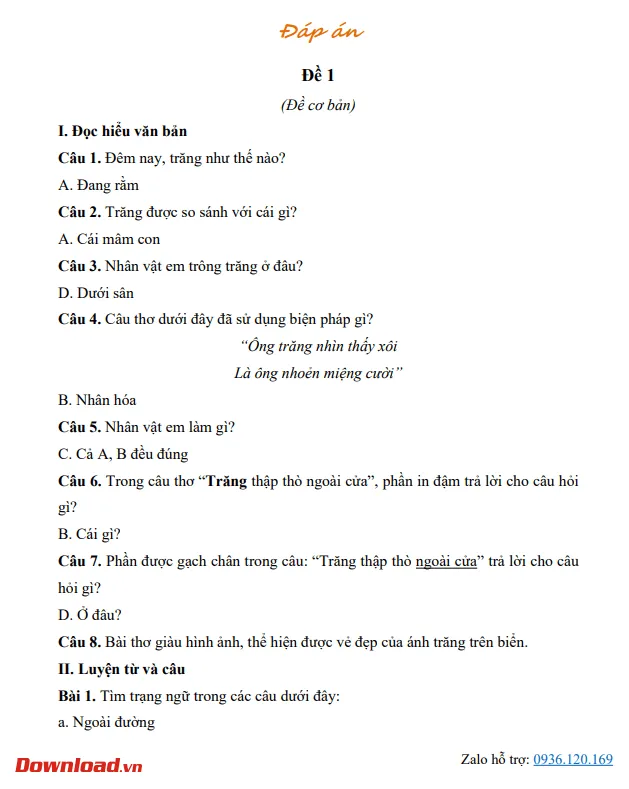 Bài tập cuối tuần lớp 4 môn Tiếng Việt Chân trời sáng tạo – Tuần 30 (Nâng cao)