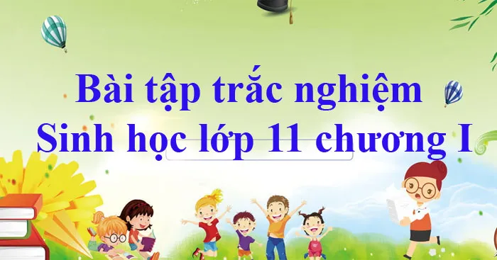 Bài tập trắc nghiệm Sinh học lớp 11 chương I