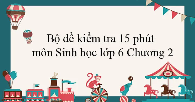 Bộ đề kiểm tra 15 phút môn Sinh học lớp 6 Chương 2