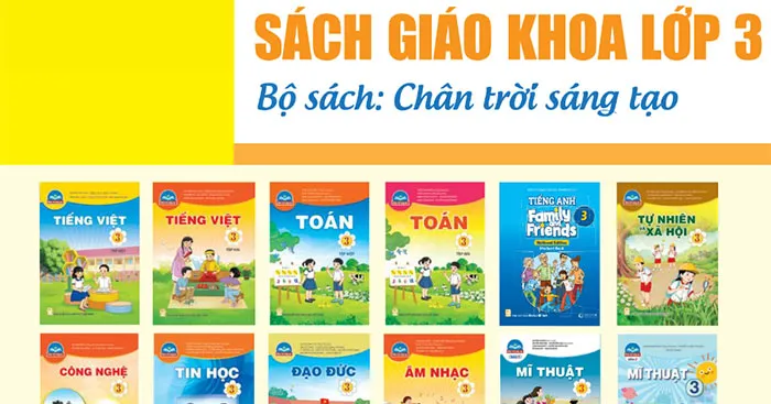 Bộ sách giáo khoa Lớp 3: Chân trời sáng tạo (Sách học sinh)