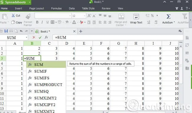 Các hàm cơ bản trong Excel