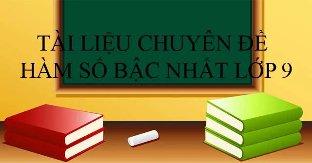 Chuyên đề hàm số bậc nhất