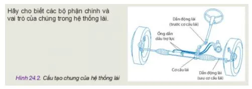 Công nghệ 11 Bài 24: Hệ thống lái