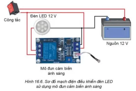 Công nghệ 8 Bài 16: Mạch điện điều khiển sử dụng mô đun cảm biến