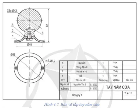 Công nghệ 8 Bài 4: Bản vẽ lắp