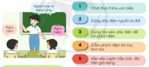 Công nghệ lớp 3 Bài 6: An toàn với môi trường công nghệ trong gia đình