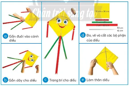 Công nghệ lớp 4 Bài 9: Em làm diều giấy