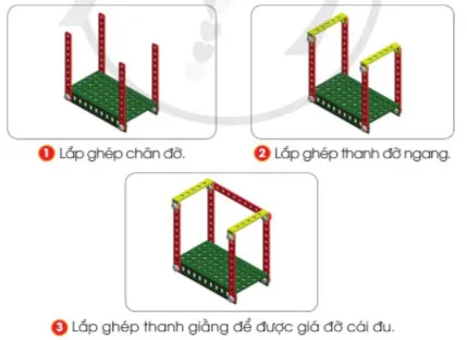 Công nghệ lớp 4 Bài 9: Lắp ghép mô hình cái đu