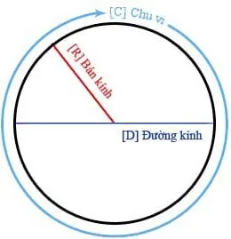 Công thức tính Chu vi và Diện tích hình tròn