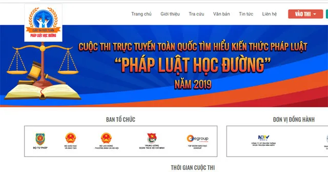 Đáp án cuộc thi Pháp luật học đường 2019 mới nhất