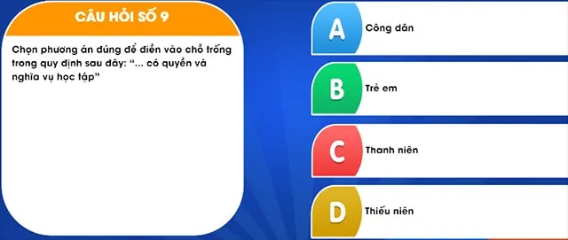 Đáp án cuộc thi Pháp luật học đường 2019 mới nhất