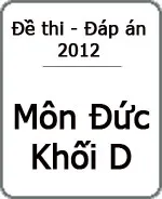 Đáp án đề thi Đại học môn Tiếng Đức khối D