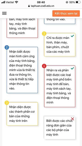 Đáp án trắc nghiệm Mô đun 2 Tiểu học – Tất cả các môn