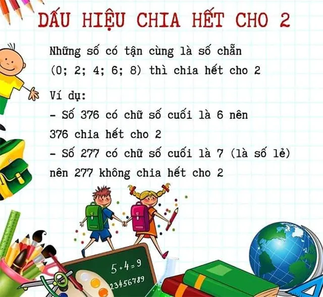 Dấu hiệu chia hết các số tự nhiên