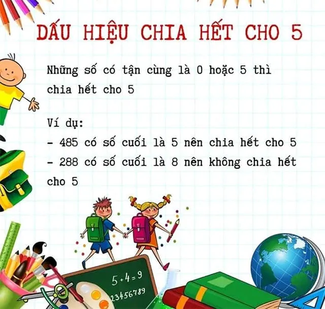 Dấu hiệu chia hết các số tự nhiên