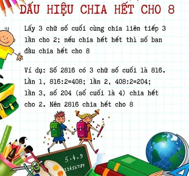 Dấu hiệu chia hết các số tự nhiên