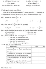Đề kiểm tra học kì II lớp 7 môn Toán – Sở Giáo dục và Đào tạo Lâm Đồng (Đề 2)