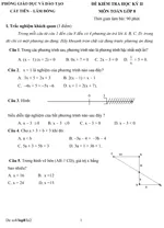 Đề kiểm tra học kì II lớp 8 môn Toán – Phòng Giáo dục và Đào tạo Cát Tiên, Lâm Đồng (Đề 8)