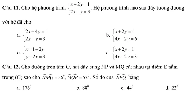 Đề kiểm tra học kì II lớp 9 môn Toán – Phòng Giáo dục Bảo Lộc, Lâm Đồng (Đề 2)