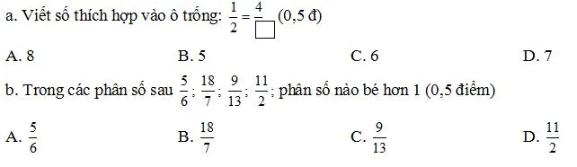 Đề thi học kì 2 môn Toán lớp 4 trường tiểu học Đức Long, Phan Thiết năm 2016 – 2017