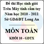 Đề thi học sinh giỏi giải toán trên máy tính cầm tay năm học 2010 – 2011 môn Toán khối 10 hệ GDTX