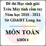 Đề thi học sinh giỏi giải toán trên máy tính cầm tay năm học 2010 – 2011 môn Toán khối 6