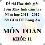 Đề thi học sinh giỏi giải toán trên máy tính cầm tay năm học 2011 – 2012 môn Toán khối 11