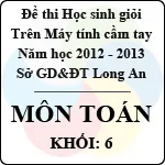 Đề thi học sinh giỏi giải toán trên máy tính cầm tay năm học 2012 – 2013 môn Toán khối 6