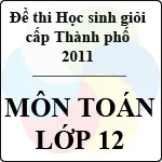 Đề thi học sinh giỏi thành phố Đà Nẵng môn Toán lớp 12 năm học 2010 – 2011 (Có đáp án)