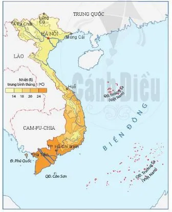 Địa lí 6 Bài 16: Thực hành đọc lược đồ khí hậu và biểu đồ nhiệt độ – lượng mưa