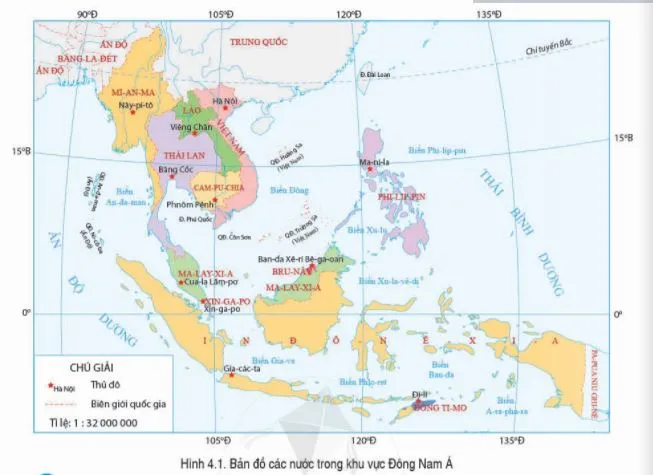 Địa lí 6 Bài 4: Thực hành đọc bản đồ. Xác định vị trí của đối tượng địa lí trên bản đồ