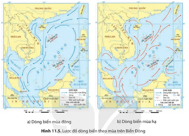 Địa lí 8 Bài 11: Phạm vi biển Đông. Vùng biển đảo và đặc điểm tự nhiên vùng biển đảo Việt Nam