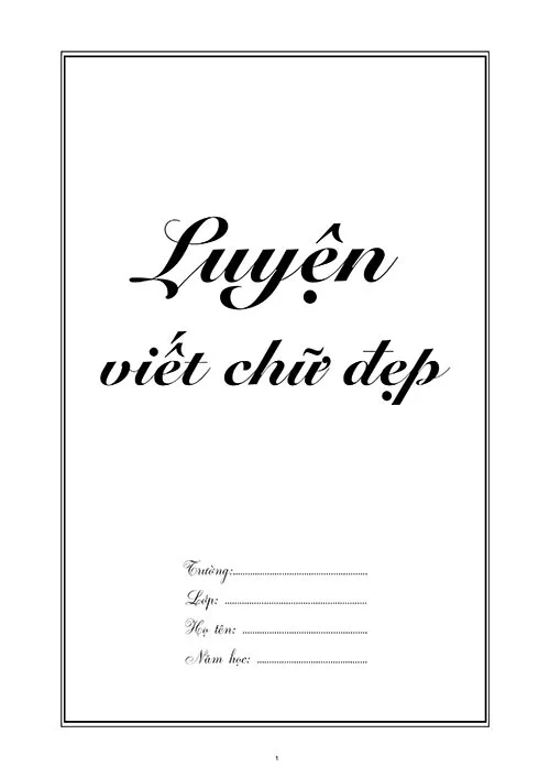 File luyện chữ nghiêng