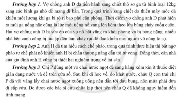 GDCD 8 Bài 9: Phòng ngừa tai nạn vũ khí, cháy, nổ và các chất độc hại