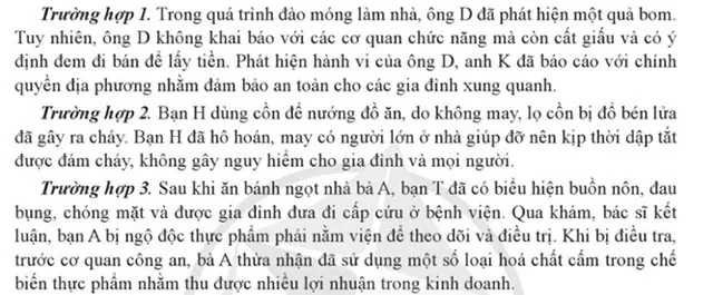 GDCD 8 Bài 9: Phòng ngừa tai nạn vũ khí, cháy, nổ và các chất độc hại