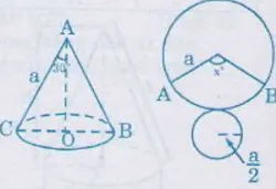 Giải Toán 9 Bài 2: Hình nón – Hình nón cụt – Diện tích xung quanh và thể tích của hình nón, hình nón cụt