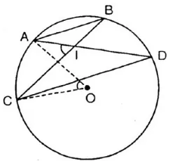 Giải toán 9 Bài 5: Góc có đỉnh ở bên trong đường tròn. Góc có đỉnh ở bên ngoài đường tròn