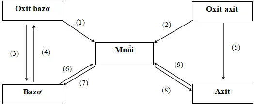 Hoá học 9 Bài 12: Mối quan hệ giữa các loại hợp chất vô cơ